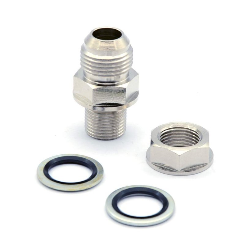 Kinugawa Turbo Oil Pan Return Drain Plug Adapter Fitting 10an No Welding Steel