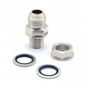 Kinugawa Turbo Oil Pan Return Drain Plug Adapter Fitting 10an No Welding Steel