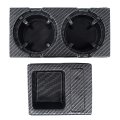 Newyall Carbon Fiber Center Console Drink Cup Holder Coin Storing Box