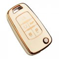Cacacar For Chevy Key Fob Cover Premium Tpu Full Protection Case Chevrolet Equinox Camaro Cruze Malibu Sonic Buick Terrain 5 