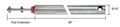 36 Tubular Spiral Tilt Window Balance With Red Bushing 