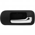 Front Passenger Right Side Interior Door Handle Black Chrome Fit 2001-2005 For Honda Civic 