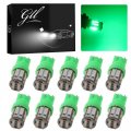 Green T10 194 168 921 W5w Led Interior Lights Bulb Car Replacement Truck License Plate Front Rear Sidemarker Light Dome Map