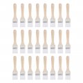 Uxcell 24pcs 5 Paint Brush 1 2 Width Soft Nylon Bristle With Wood Handle For Wall Cabinets Fences White