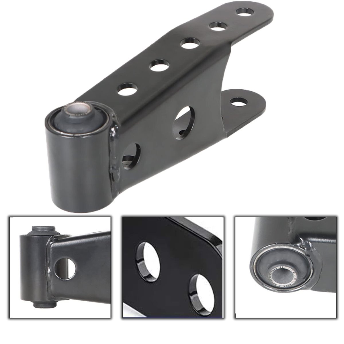 2pcs 6400 Rear Lowering Shackle Kit For Silverado 1500 Sierra Tahoe Yukon C1500 C2500 1 To 2 In Drop Leaf Spring Suspension