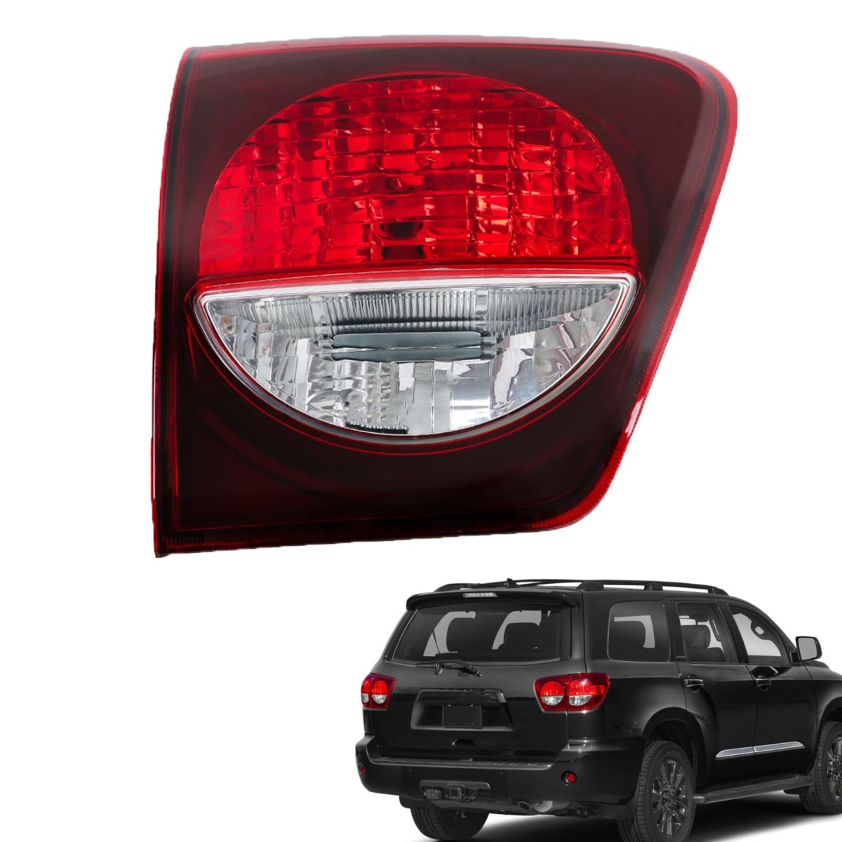 Tail Light Assembly Left Side Replacement For S-equoia 2018-2021 Inner Lh Brake Lamp