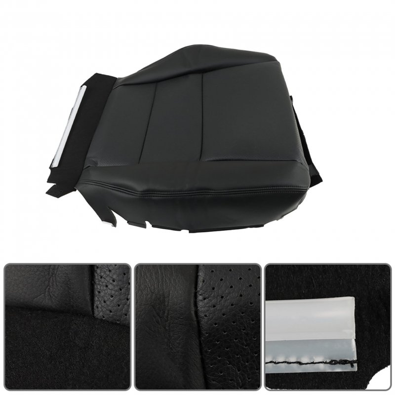 1pcs Black Perforated Artificial Leather Seat Cover Front Passenger Side Replacement For 2007-2012 Acura Rdx