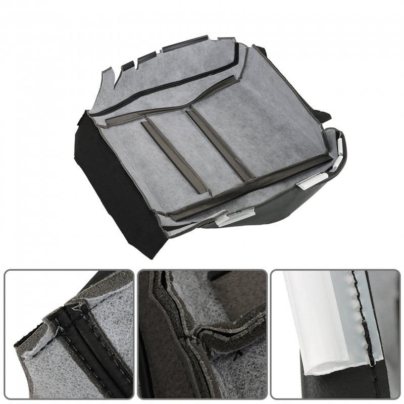 1pcs Black Perforated Artificial Leather Seat Cover Front Passenger Side Replacement For 2007-2012 Acura Rdx