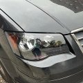 Ecotric Driver Side Headlights Compatible With 2011-2020 Dodge Grand Caravan 08-16 Chrysler Town Country Black Housing