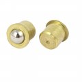 Uxcell Household Cabinet Door 8mm Dia Brass Ball Catches Latch Catcher 10pcs