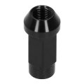 20pcs Wheel Lug Nuts M14x1 5 Thread 2in Height 7075- Aluminum Thru Hole Locking Black