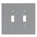 Glassalike Double Switch Acrylic Mirror Plate 