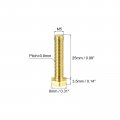 Uxcell Brass Hex Bolts M5x25mm 10pcs Fully Thread Grade 4 8 Solid Hexagon Head Bolt Machine Screws For Machinery