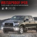 Bunker Indust Led Fog Light With Daytime Running Lights For Toyota Tundra 2007-2013 Sequoia 2008-2011 Clear Lens Oem Driving