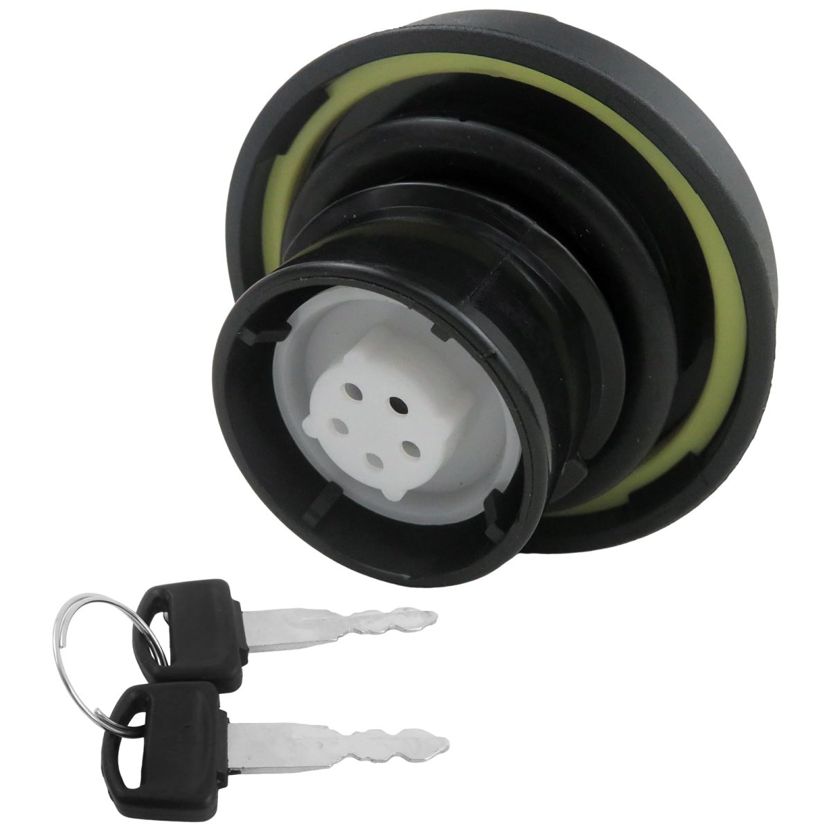 Locking Fuel Cap With 2 Keys For Ford Mustang 05-09 Replace 6l2z9030f 6l2z9030e Hc3z9030d 7s4z9030a