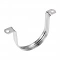 Uxcella U Shaped Conduit Clamp Saddle Strap Tube Pipe Clip Stainless Steel M80 2pcs