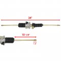Caltric Rack And Pinion With Tie Rod Ends Compatible Polaris Ranger 500 2011 2012 2013
