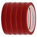 5pcs 10mm Width 164ft Length Single-side Electrical Insulated Adhesive Tape Red 
