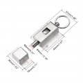 Uxcell Door Barrel Bolt Stainless Steel 304 Ring-pull Spring Loaded Auto Sliding Lock W Screw 2 Pcs
