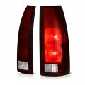 1988-1999 Chevy Gmc C K 1500 2500 3500 Pickup Suburban Tail Lights Factory Style Rosso Red Housing Smoke Lens Driver And 