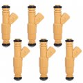 Waltyotur 6pcs Fuel Injectors 4 Holes Replacement For 1989-1998 Jeep Cherokee 1993-1998 Grand 1991-1995 1997-1998 Wrangler
