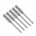 Uxcell 5 Pcs 3mm Ph0 Magnetic Phillips Screwdriver Bits 1 4 Inch Hex Shank 2 56-inch Length S2 Power Tool