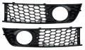 Honeycomb Hex Mesh Fog Light Open Vent Bumper Grill Intake Compatible For Audi A4 B6 02-05 