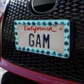 Cute Kawaii Whales Pattern License Plate Tag Frame