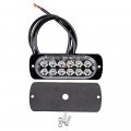 Universal Super Thin 12-led Amber White Car Truck Warning Caution Emergency Construction Flashing Strobe Light Bar