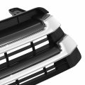 To1200427 Factory Style Front Bumper Grill Grille Assembly With Chrome Moulding For Toyota Highlander 2017-2018 Matte Dark Gray