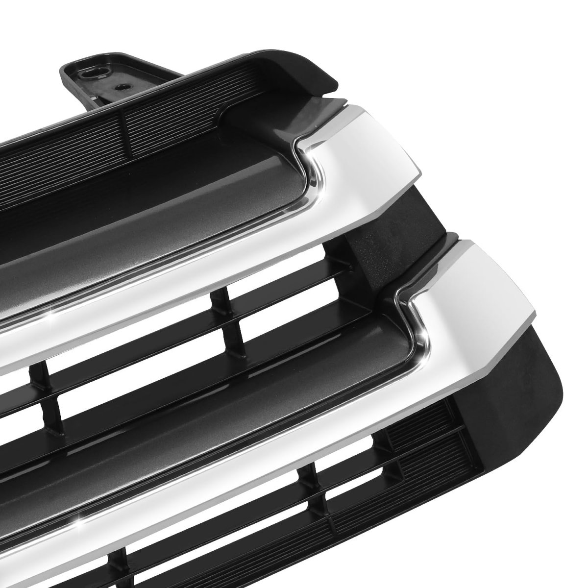 To1200427 Factory Style Front Bumper Grill Grille Assembly With Chrome Moulding For Toyota Highlander 2017-2018 Matte Dark Gray