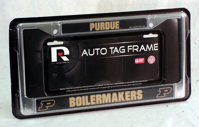 Purdue Boilermakers Chrome License Plate Frame Set Of 2