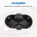 Uxcell Cup Holder Insert For Chrysler Town Country 2011 2013-2016 Ram C V 2013-2015 Console Center Mat-cup Liner 1wv70dx9aa