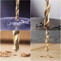 Uxcell 1 6mm Twist Drill High Speed Steel Bit Hss-co 5 M35 Cobalt For Copper Aluminum Alloy 10pcs