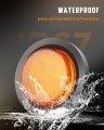 Round Amber 9 Led Side Marker Clearance Lights With Rubber Grommet Waterproof Universal Mount Trailer For Freightliner And