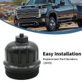 Hoypeyfiy 134001 Fuel Filter Housing Cap Replacement For Chevrolet Silverado Gmc Sierra 2500hd 3500hd L5p Duramax 6 6l V8