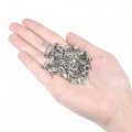 Uxcell Eyelets With Washers 8 X 4 7mm Copper Through Hole Hollow Rivets Grommets Silver Tone 200 Set