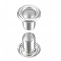 Uxcell Eyelets With Washers 8 X 4 7mm Copper Through Hole Hollow Rivets Grommets Silver Tone 200 Set