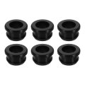6pcs Rubber Grommets Fit 0 67 17mm Hole Dia 43 11mm H 24 6mm Id Top Hat Grommet Silicone Plug Gasket For Electrical Box Cable 