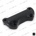 Httmt Mt446-002- Black Scalloped Handlebar Riser Clamp For H-d Sportster 883 Dyna Super Glide