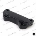 Httmt Mt446-002- Black Scalloped Handlebar Riser Clamp Compatible With H-d Sportster 883 Dyna Super Glide