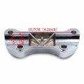 Httmt Mt446-002- Black Scalloped Handlebar Riser Clamp Compatible With H-d Sportster 883 Dyna Super Glide
