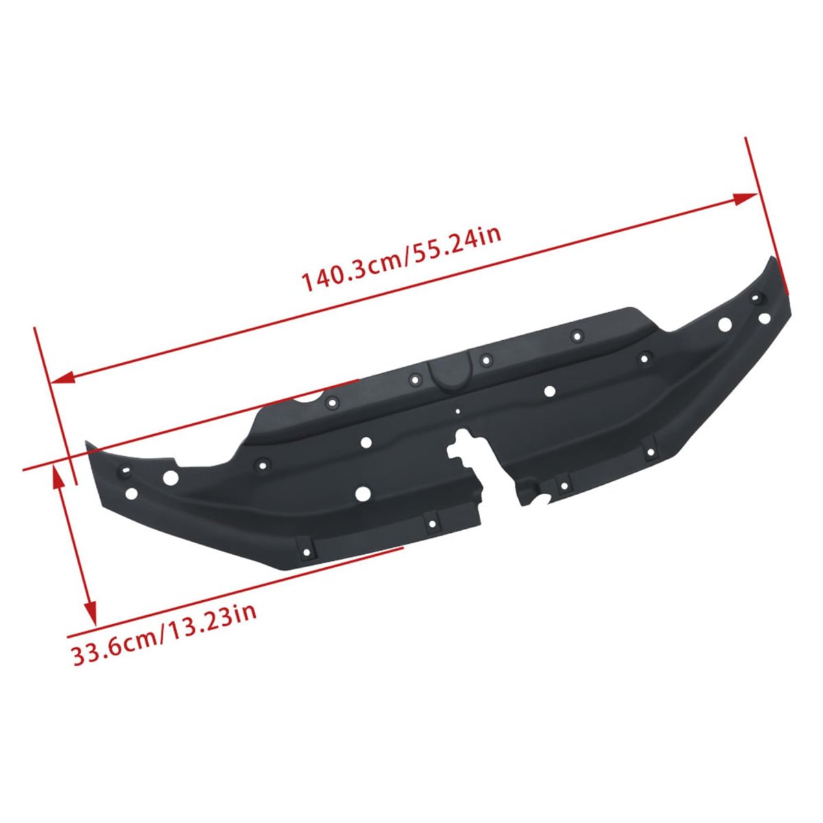 Upper Radiator Support Cover Replacement For Toyota 4runner 2010 2011 2023 To1224108 5329235031 Black