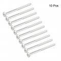 Uxcell M6x100mm Phillips Head Machine Screws Zinc Plated Cross Screw Leather Fasteners Bolts For Account Book Half Thread