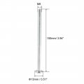Uxcell M6x100mm Phillips Head Machine Screws Zinc Plated Cross Screw Leather Fasteners Bolts For Account Book Half Thread