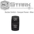 Stark Laser Etched Led Rocker Switch Dual Light 20a 12v On Off 5pin Blue Camper Power Design 