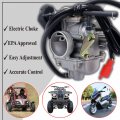 Glenparts Pd24j Carburetor For Roketa Sunl 125cccarb Gy6 Scooter Go Kart Electronic Choke