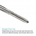 Uxcell 4pcs Metric Thread Taps M2 5 X 0 45 H2 High Speed Steel Straight Flutes Machine Screw Threading Tapping Repair Tools