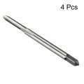 Uxcell 4pcs Metric Thread Taps M2 5 X 0 45 H2 High Speed Steel Straight Flutes Machine Screw Threading Tapping Repair Tools