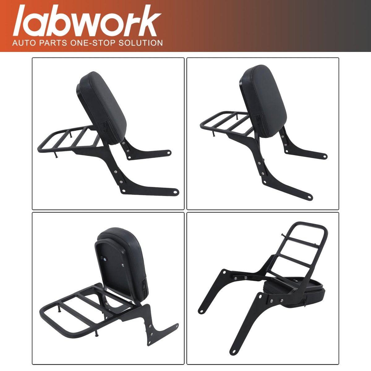 Black Passenger Backrest Sissy Bar Replacement For Honda 250 Cmx250 Cmx250cd Cmx250cl 1985-2015